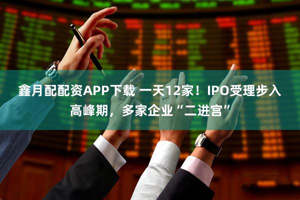 鑫月配配资APP下载 一天12家！IPO受理步入高峰期，多家企业“二进宫”